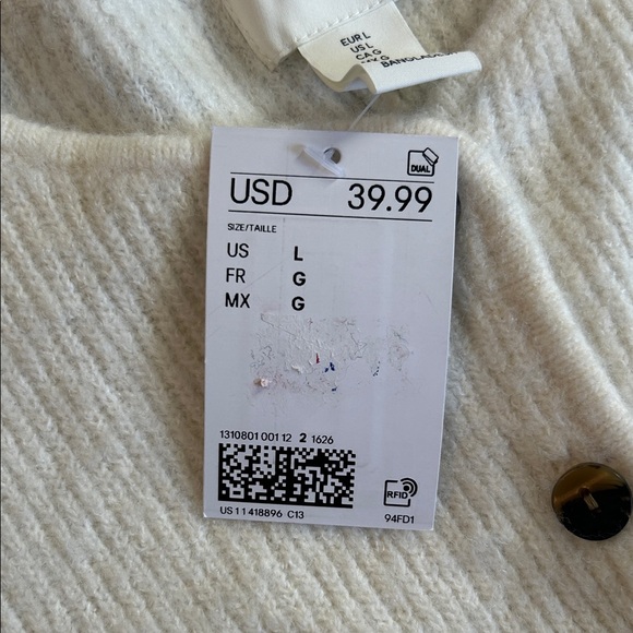 H&M Ribbed Button-Up Cardigan - Picture 2 of 9